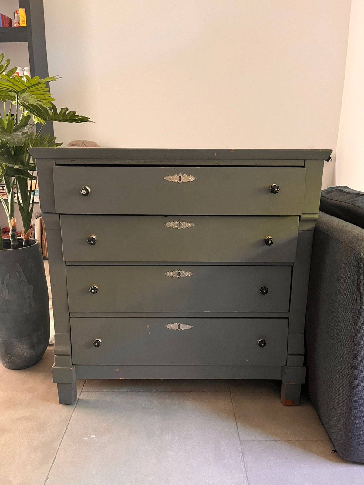 Grenen kastje om op te knappen, Gebruikt, 50 tot 100 cm, 3 of 4 laden, Minder dan 100 cm