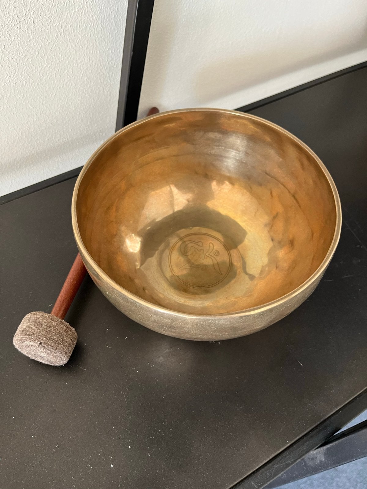 Klankschaal met klopper - Meditatie en ontspanning, Ophalen of Verzenden, Zo goed als nieuw