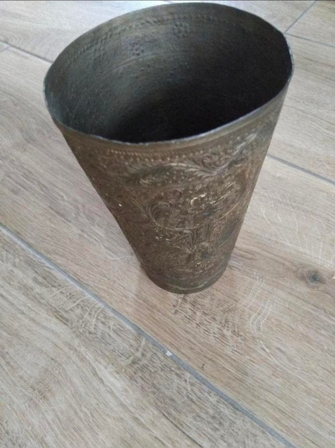 Mooi versierde koperen bruids beker grote beker koper

Prijs, Antiek en Kunst, Ophalen of Verzenden