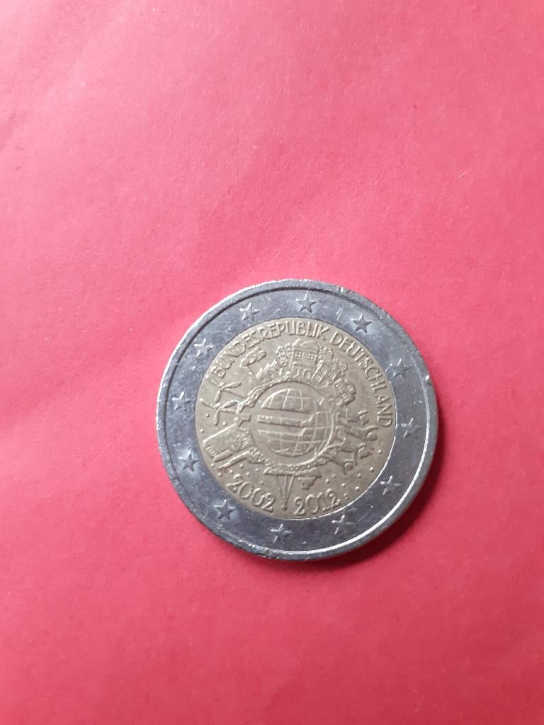 Duitsland 2 euro 2012 (J) "10 jaar euro", Postzegels en Munten, Munten | Europa | Euromunten, Verzenden, Duitsland, 2 euro, Losse munt