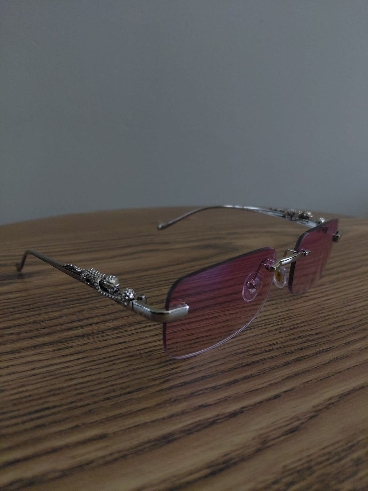 Cartier zonnebril paars zilver, Ophalen of Verzenden, Nieuw, Paars, Overige merken