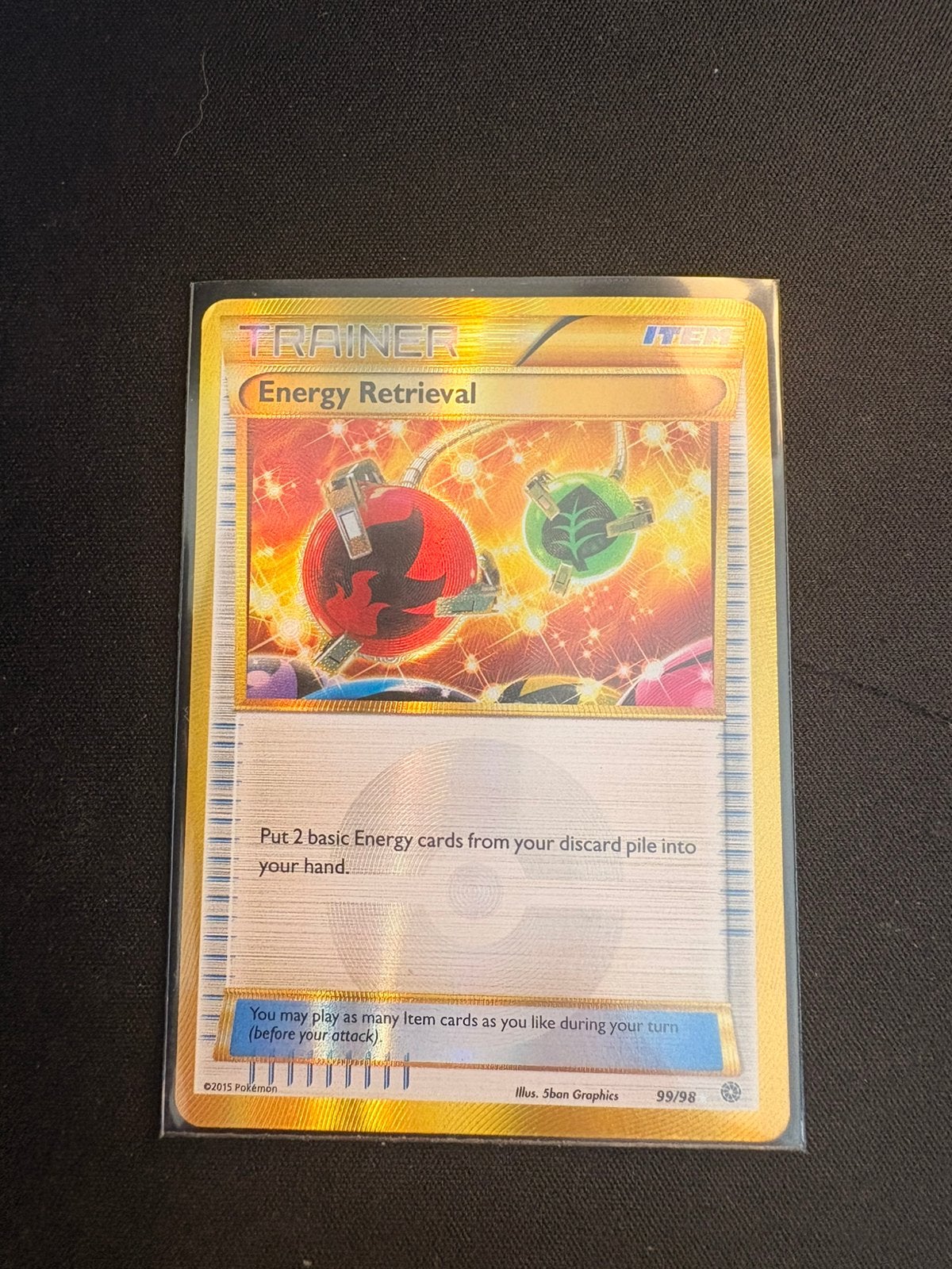 Pokmon trainer energy retrieval, Ophalen, Gebruikt, Losse kaart