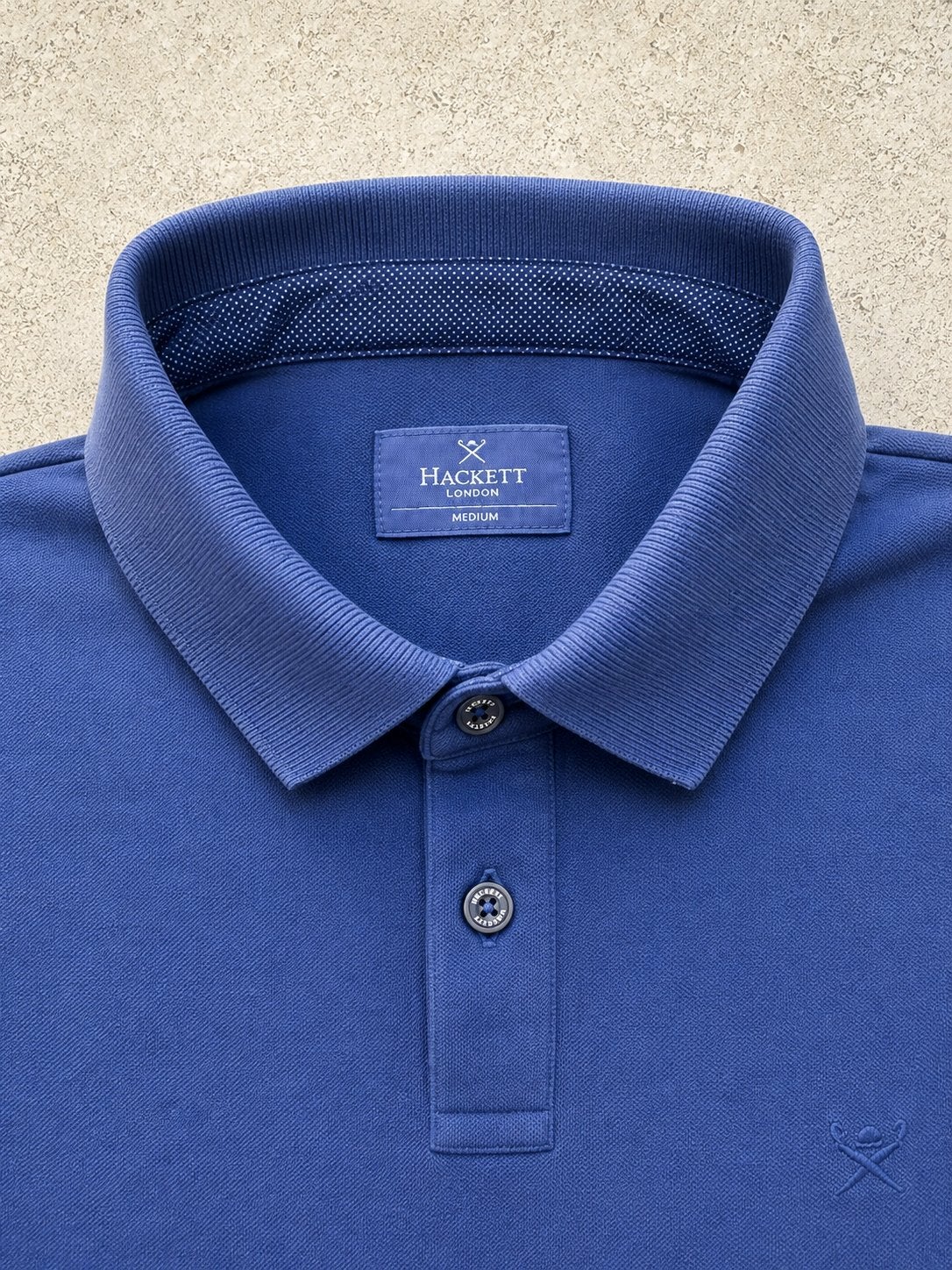 Hackett London Polo Shirt - Maat M, Ophalen of Verzenden, Zo goed als nieuw, Maat 48/50 (M), Blauw