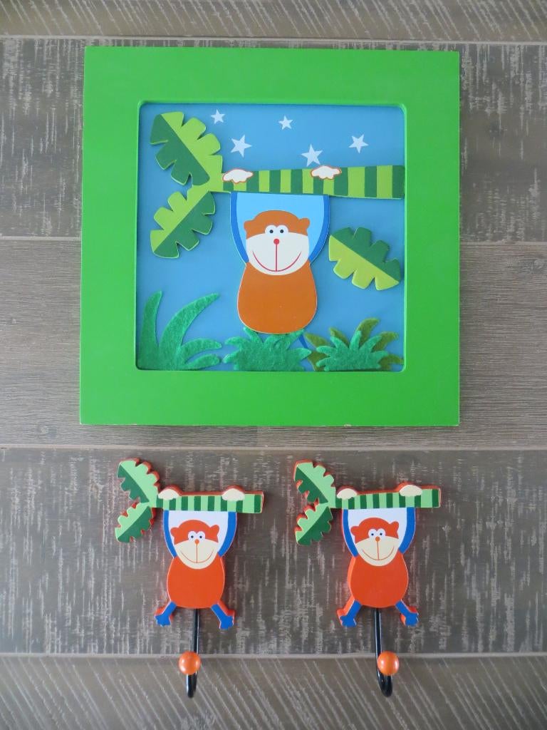 Kinderkapstokjes kapstokken met afbeelding, Ophalen of Verzenden, Zo goed als nieuw, Kapstokje