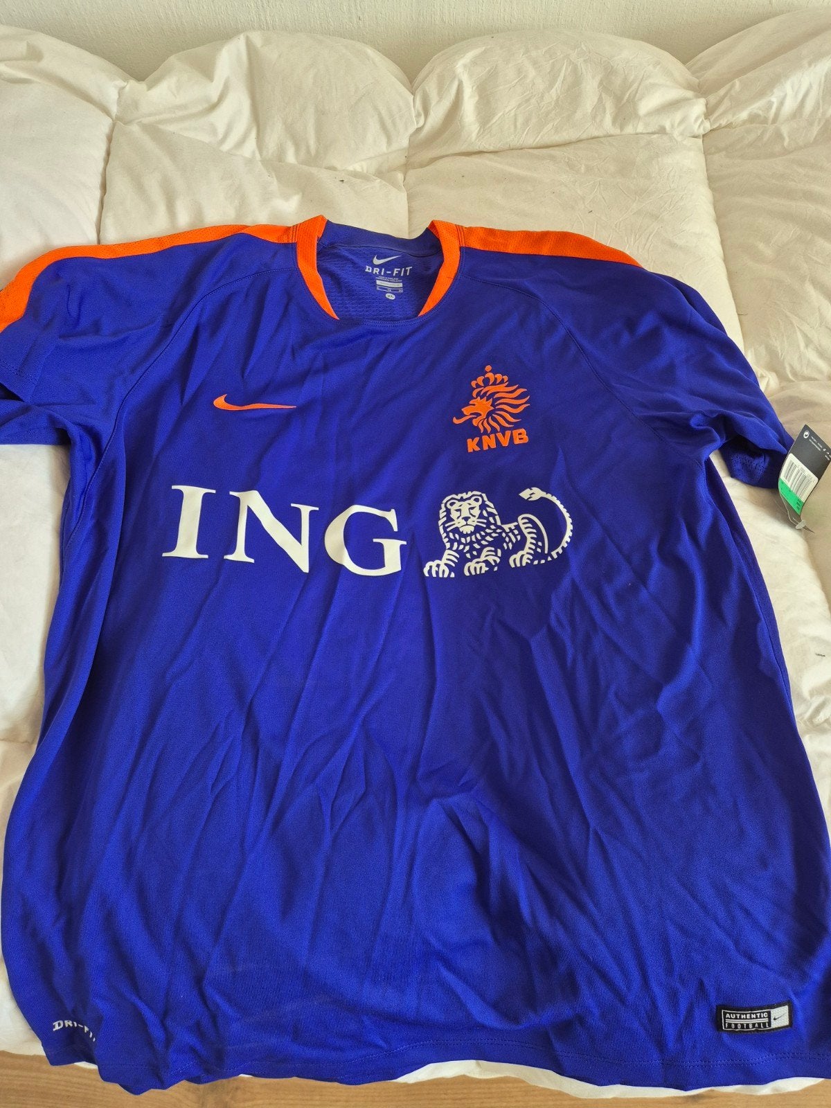 KNVB Trainingsshirt - Ongebruikt, Kleding | Heren, Sportkleding, Nike, Voetbal, Verzenden, Blauw