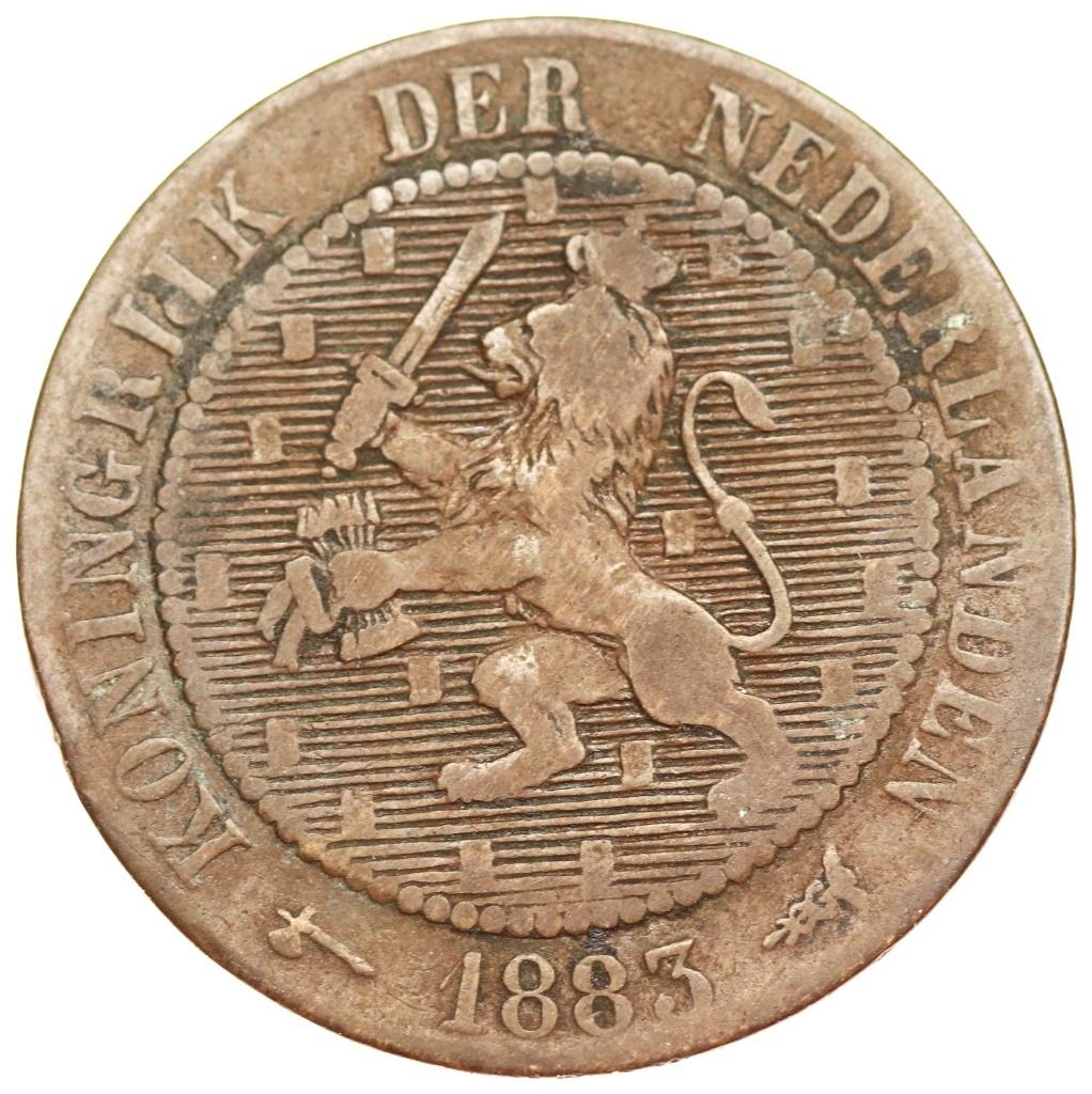 Willem 3 - mooie oude 2,5 cent 1883 zeldzaam zf-  (6181, Postzegels en Munten, Munten | Nederland, Ophalen of Verzenden, Koning Willem III