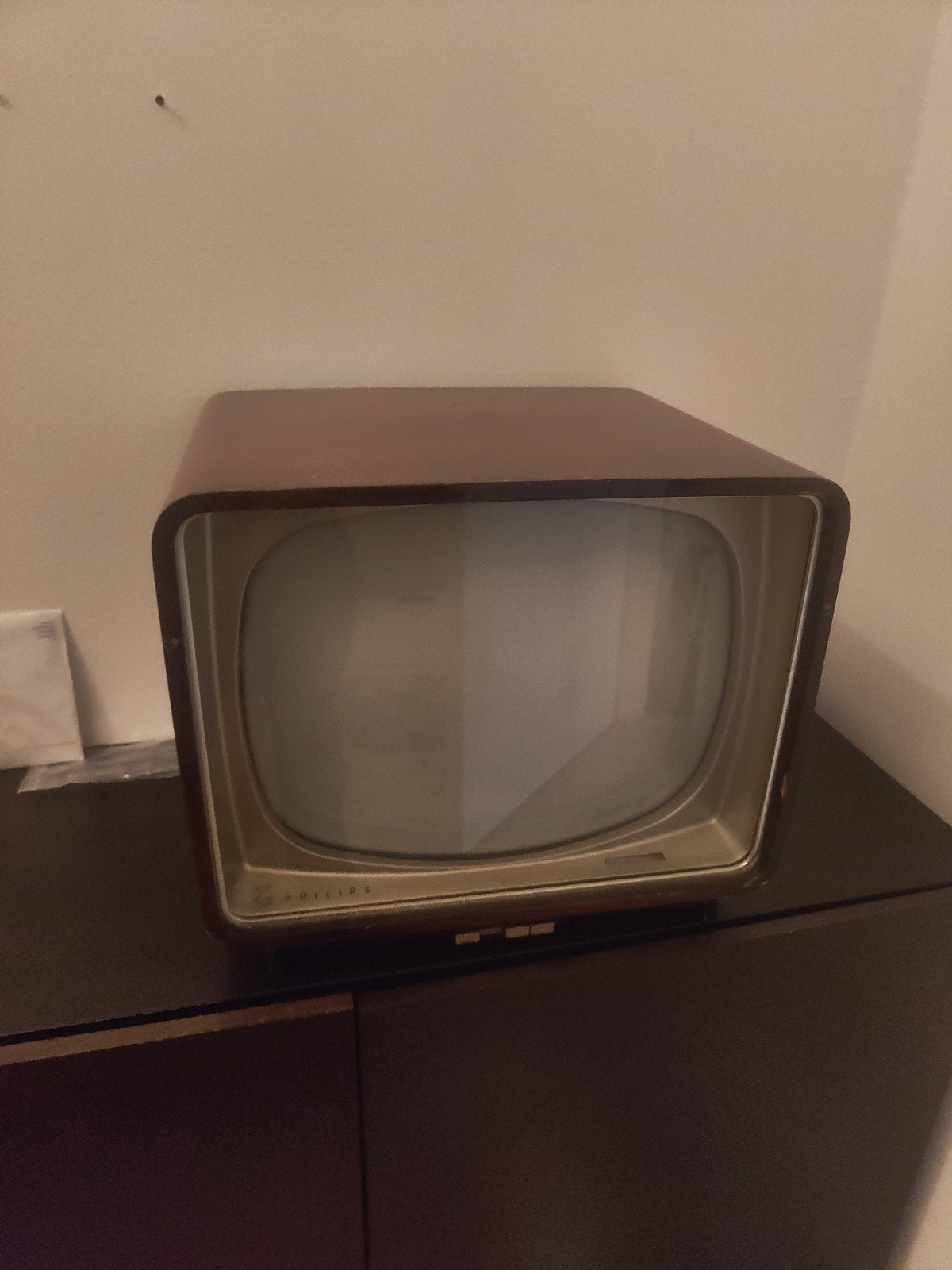 Vintage Philips TV - Decoratie object (defect), Ophalen of Verzenden, Niet werkend, Minder dan 40 cm, Philips