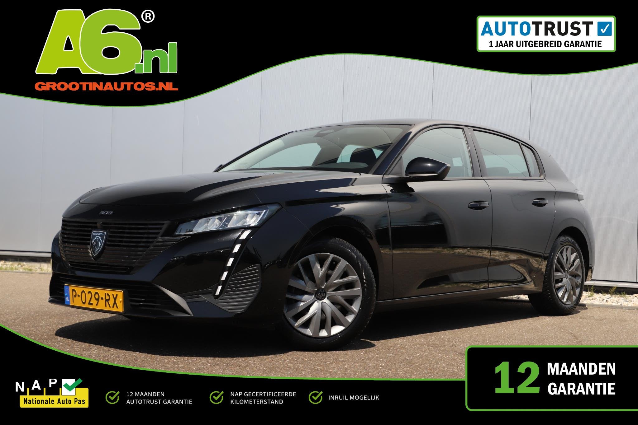Peugeot 308 1.2 PureTech Active Pack Business 110PK Navigati, Auto's, Peugeot, Stof, Gebruikt, Euro 6, 1199 cc