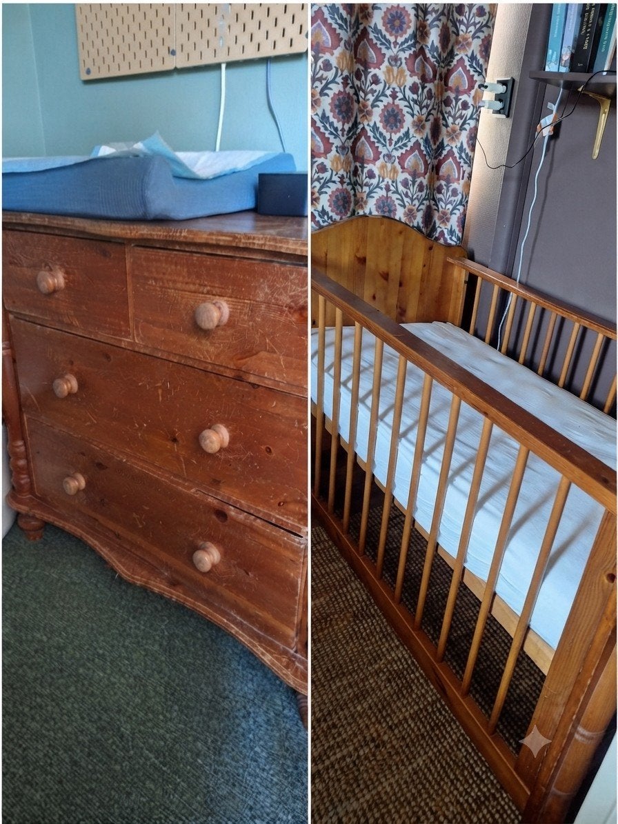 Ledikant/babybedje van hout - gratis op te halen, Ophalen, Gebruikt, 70 tot 85 cm, 140 tot 160 cm