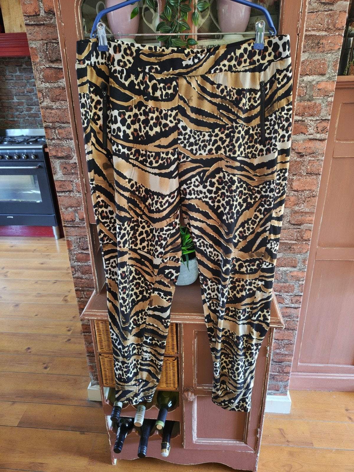 Norah broek 46 kreukvrij stretch, Meerkleurig, Maat 46/48 (XL) of groter, Ophalen of Verzenden, Zo goed als nieuw