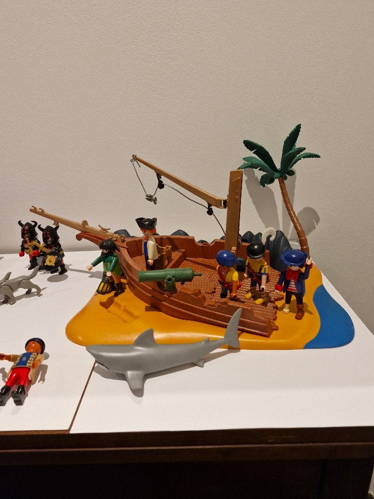 playmobil pirateneiland met schipbreuk, Pirates, Complete set, Overige typen, Ophalen of Verzenden