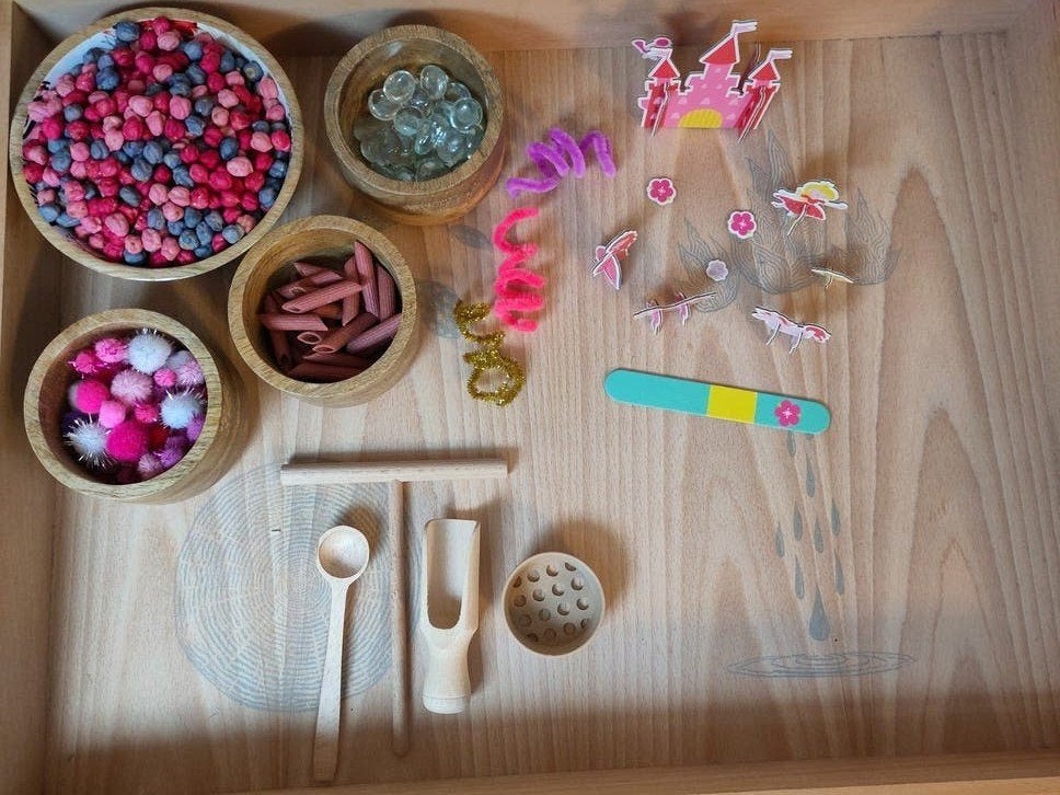 Sensorische prinsessen speel set, Ophalen