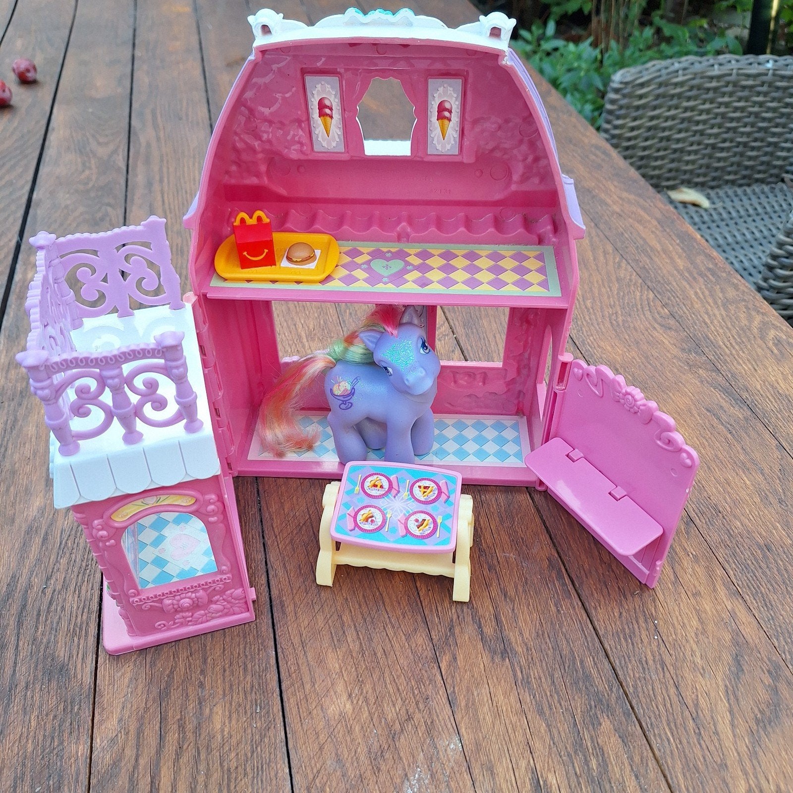 My Little Pony Cotton Candy Café met paardje, Ophalen of Verzenden, Zo goed als nieuw