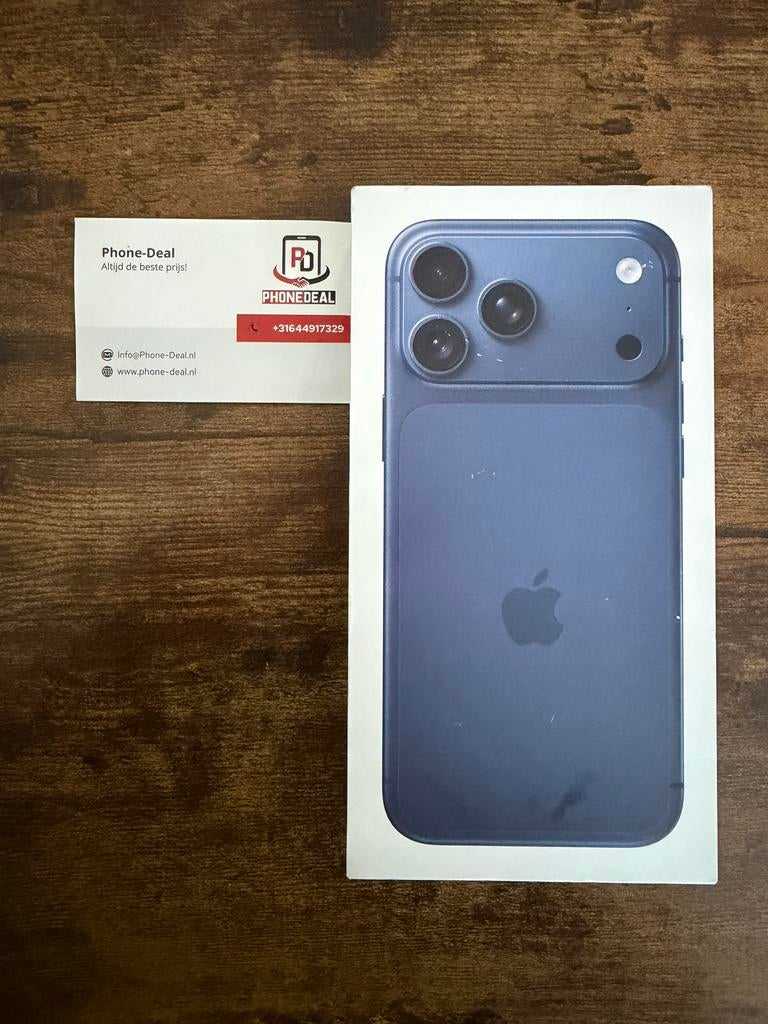 iPhone 17 pro max 256 gb nieuw factuur + Garantie, 256 GB, Apple, Apple, Zwart