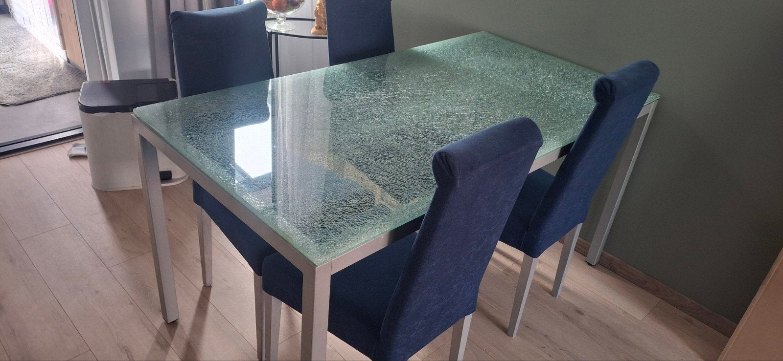eetkamertafel met stoelen  gratis, Ophalen, Gebruikt, 4 tot 6 stoelen