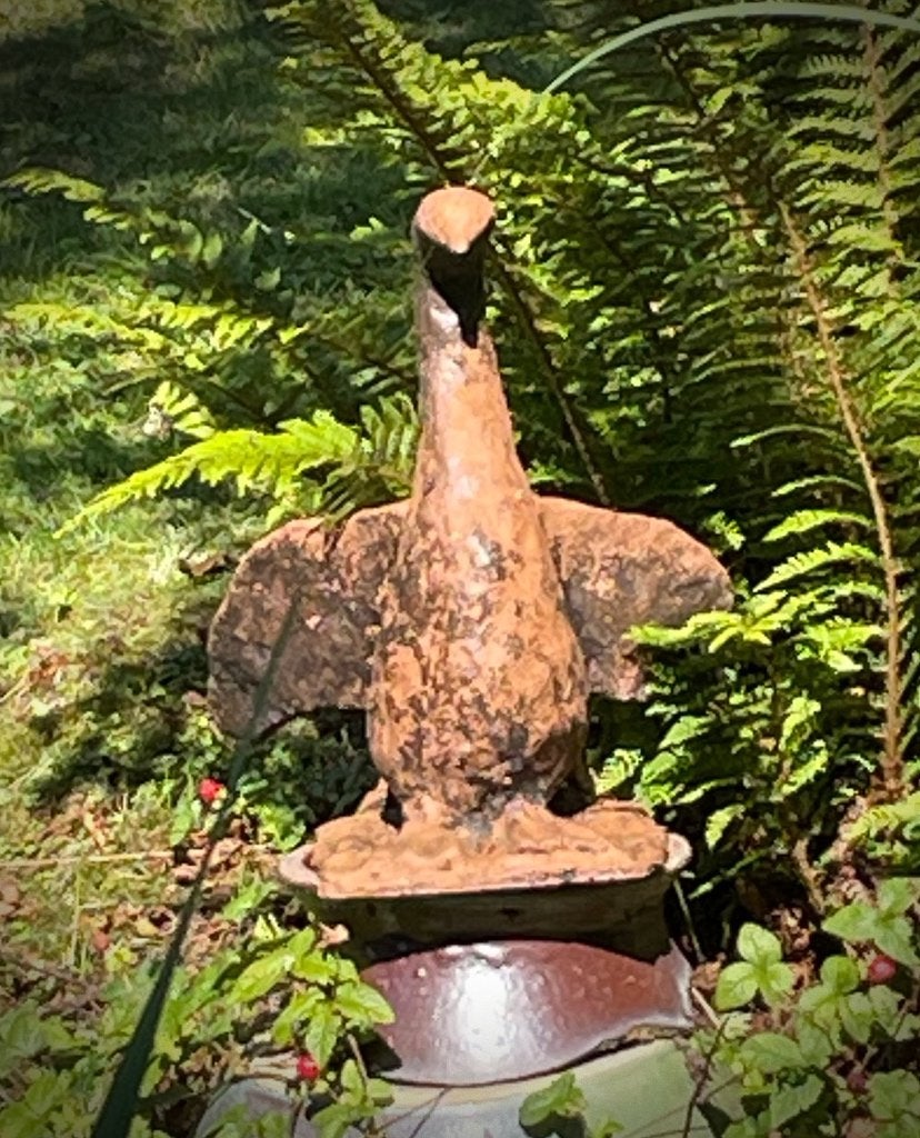 Beeld van een watervogel, Ophalen, Gebruikt, Overige materialen, Dierenbeeld