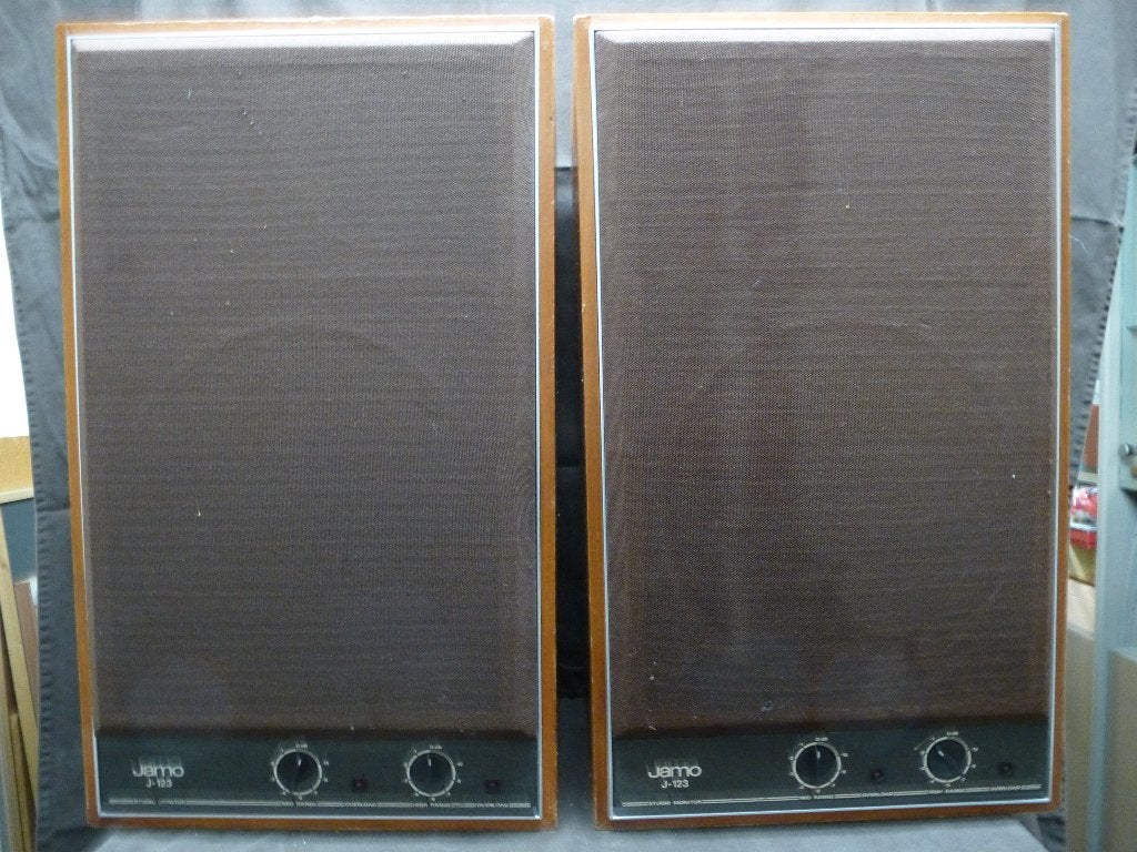 Vintage Jamo J-123 Studio Monitor luidsprekers (80W / 120W), Ophalen, Stereo speakers, Gebruikt, 60 tot 120 watt