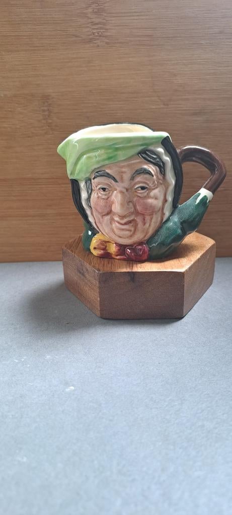 Antieke Royal Doulton Character Jug - Sairey Gamp (Mini), Ophalen of Verzenden