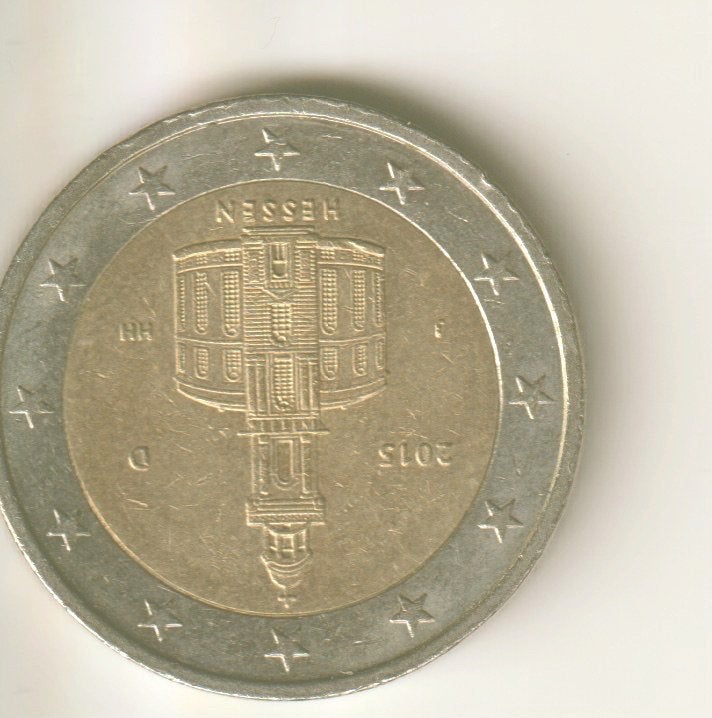2 euro 2015 j duitsland hessen, Verzenden, Duitsland, 2 euro