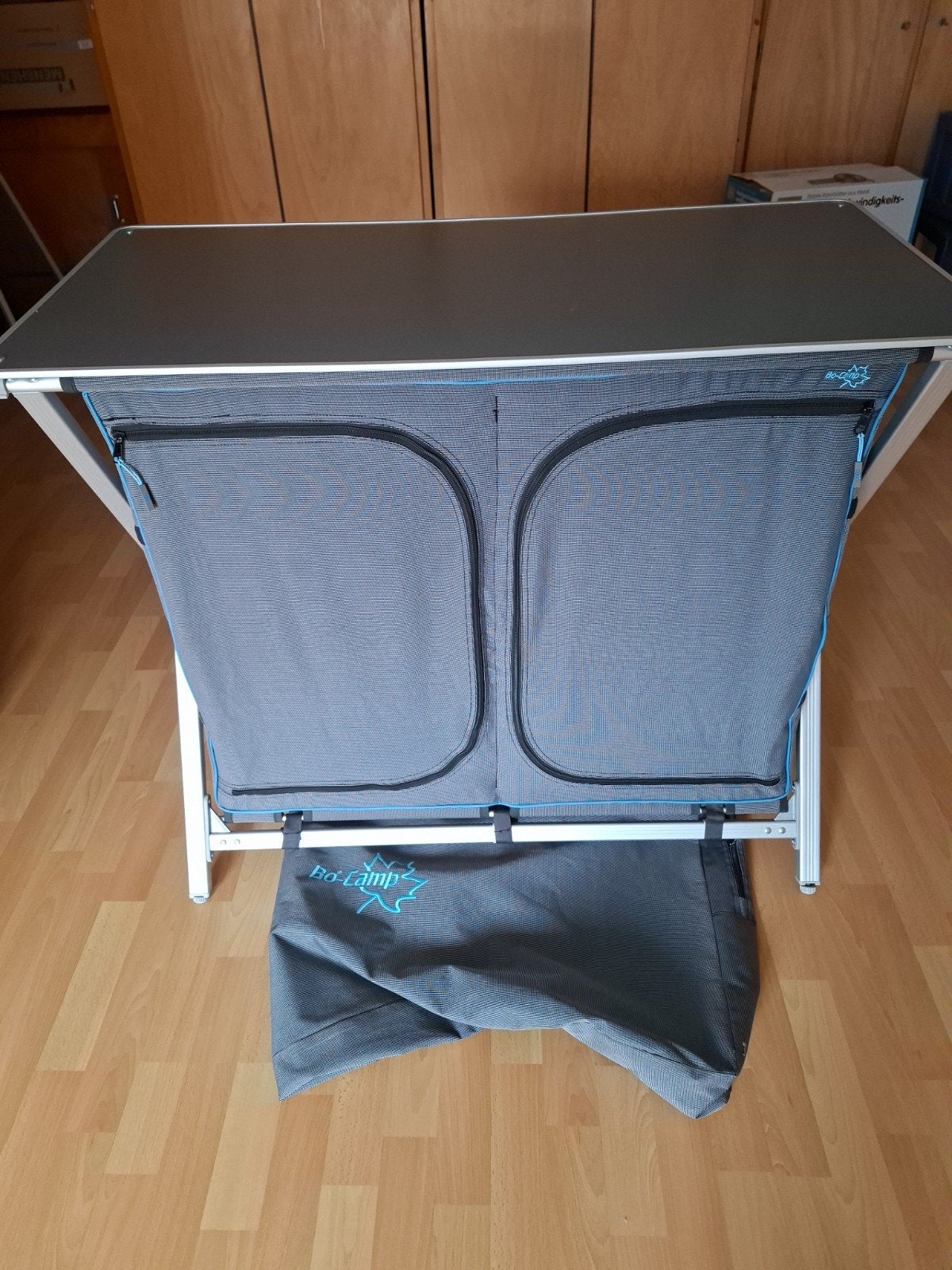 Bo Camp campingkastje, Ophalen, Gebruikt
