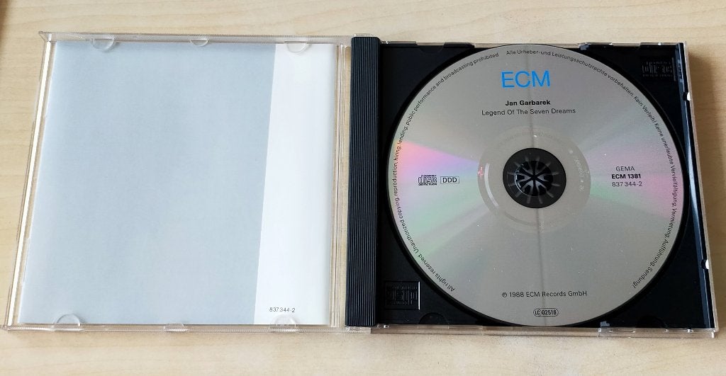 Jan Garbarek - Legend of the Seven Dreams CD 1988/199? ECM, Cd's en Dvd's, Ophalen of Verzenden, Zo goed als nieuw, Jazz