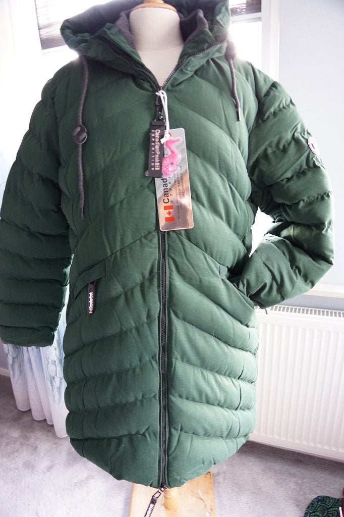 Nieuwe halflang groen gewatt winterjas Canadian Peak 44 Xxl, Kleding | Dames, Maat 42/44 (L), Nieuw, Ophalen of Verzenden, Canadian Peak