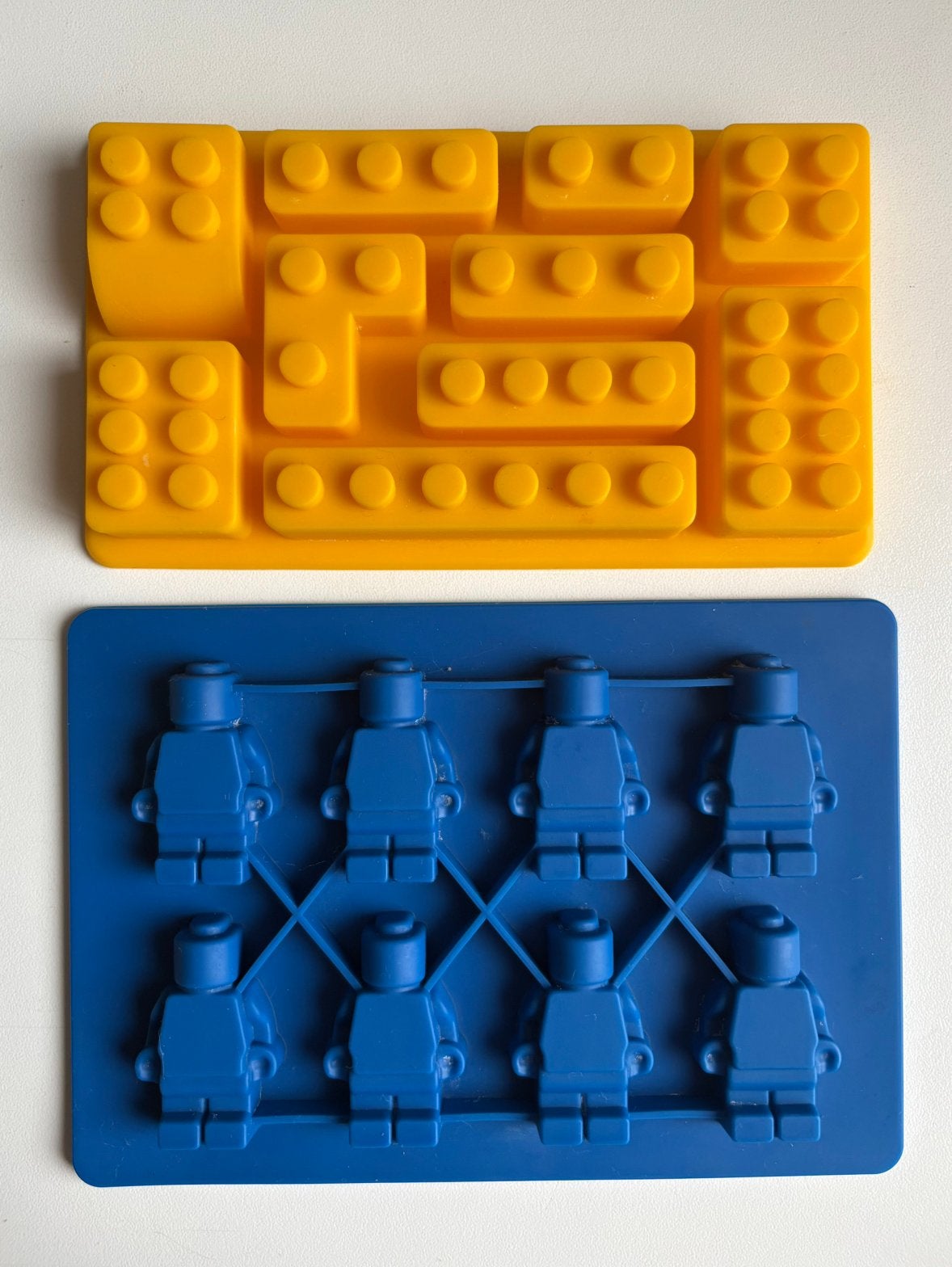Siliconen mold lego, legoblokjes, legopoppetjes, mal fondant, Ophalen of Verzenden, Gebruikt, Taarten of Cupcakes, Versiering