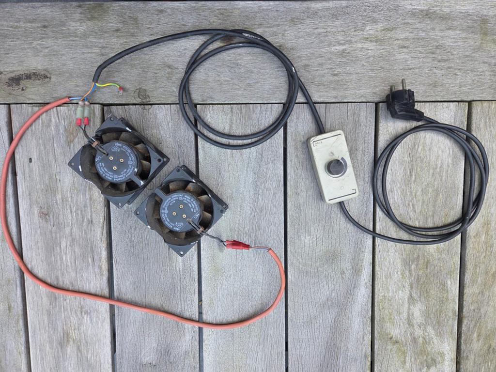 Ventilator set houtkachel, Ophalen of Verzenden