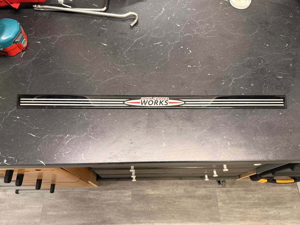 Originele John Cooper Works instaplijst - 1 stuk, Ophalen, Gebruikt, Mini