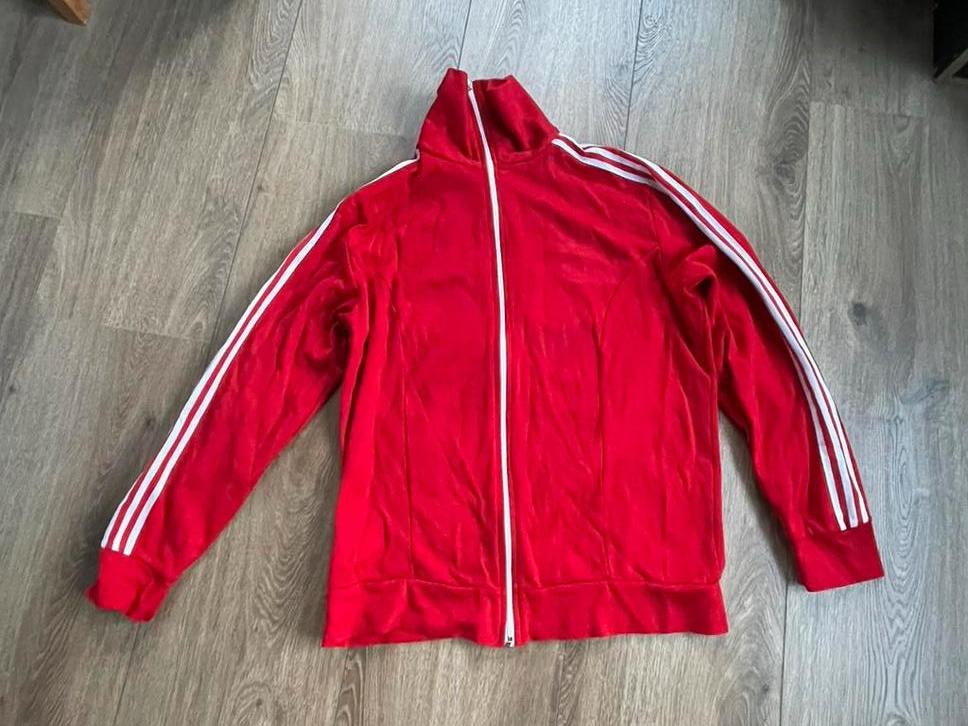 Adidas firebird trainingspak, Kleding | Heren, Sportkleding, Maat 48/50 (M), Ophalen of Verzenden, Gedragen, Rood
