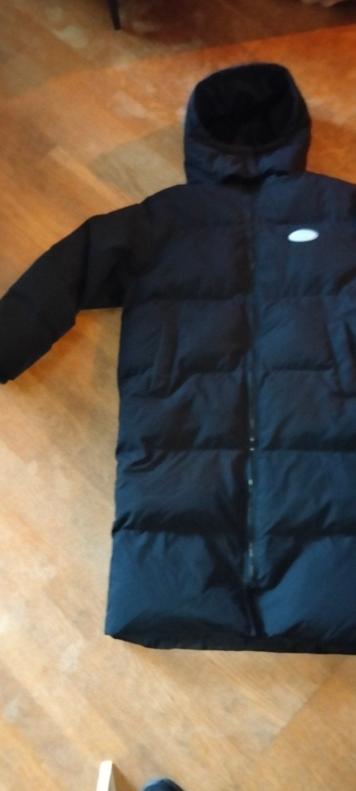 Dikke warme dames/ heren winterjas, ., Zwart, Maat 42/44 (L), Ophalen of Verzenden