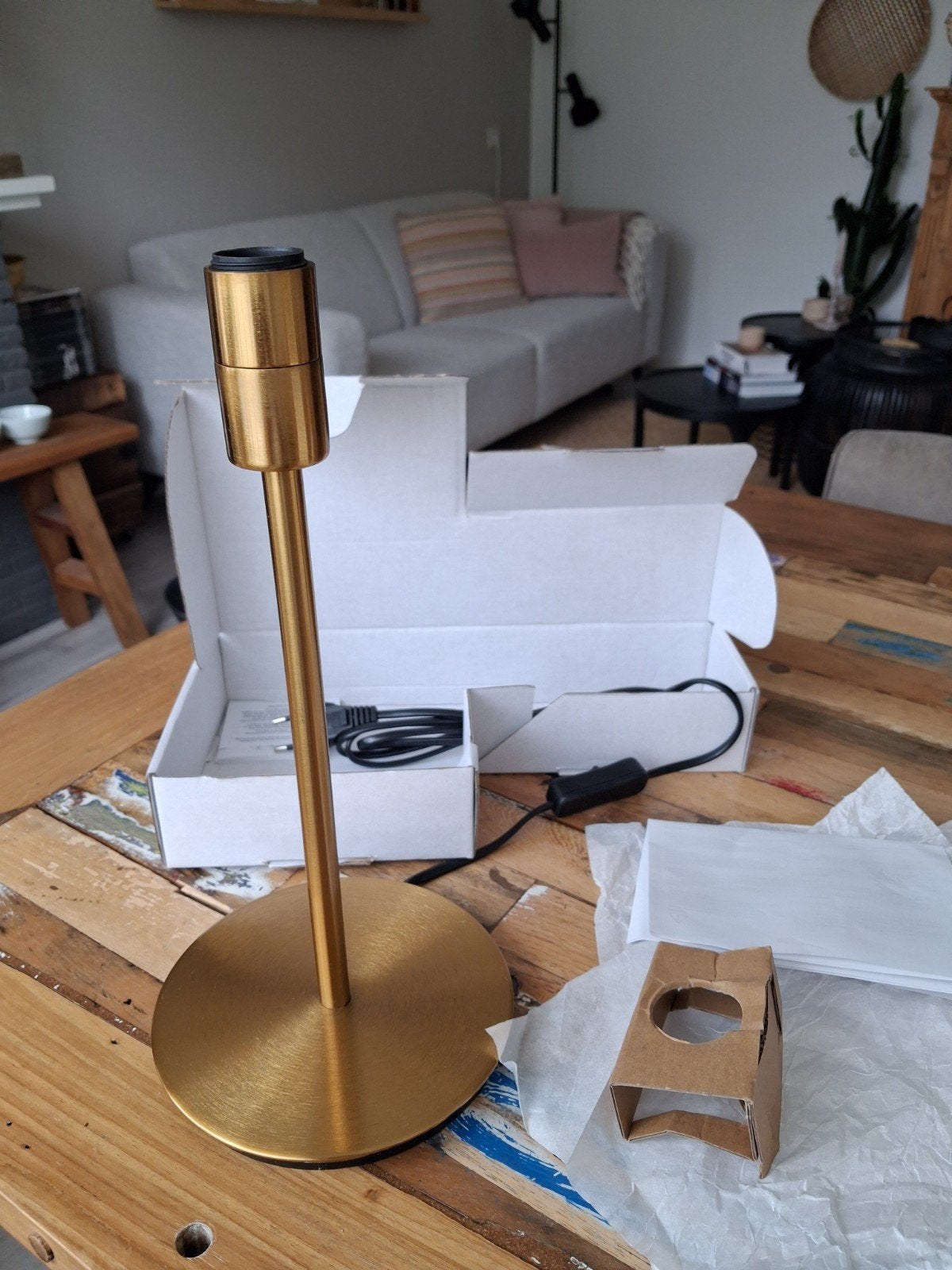 ikea skaftet tafellamp voet goudkleurig,  NIEUW in doos, Ophalen of Verzenden, IKEA