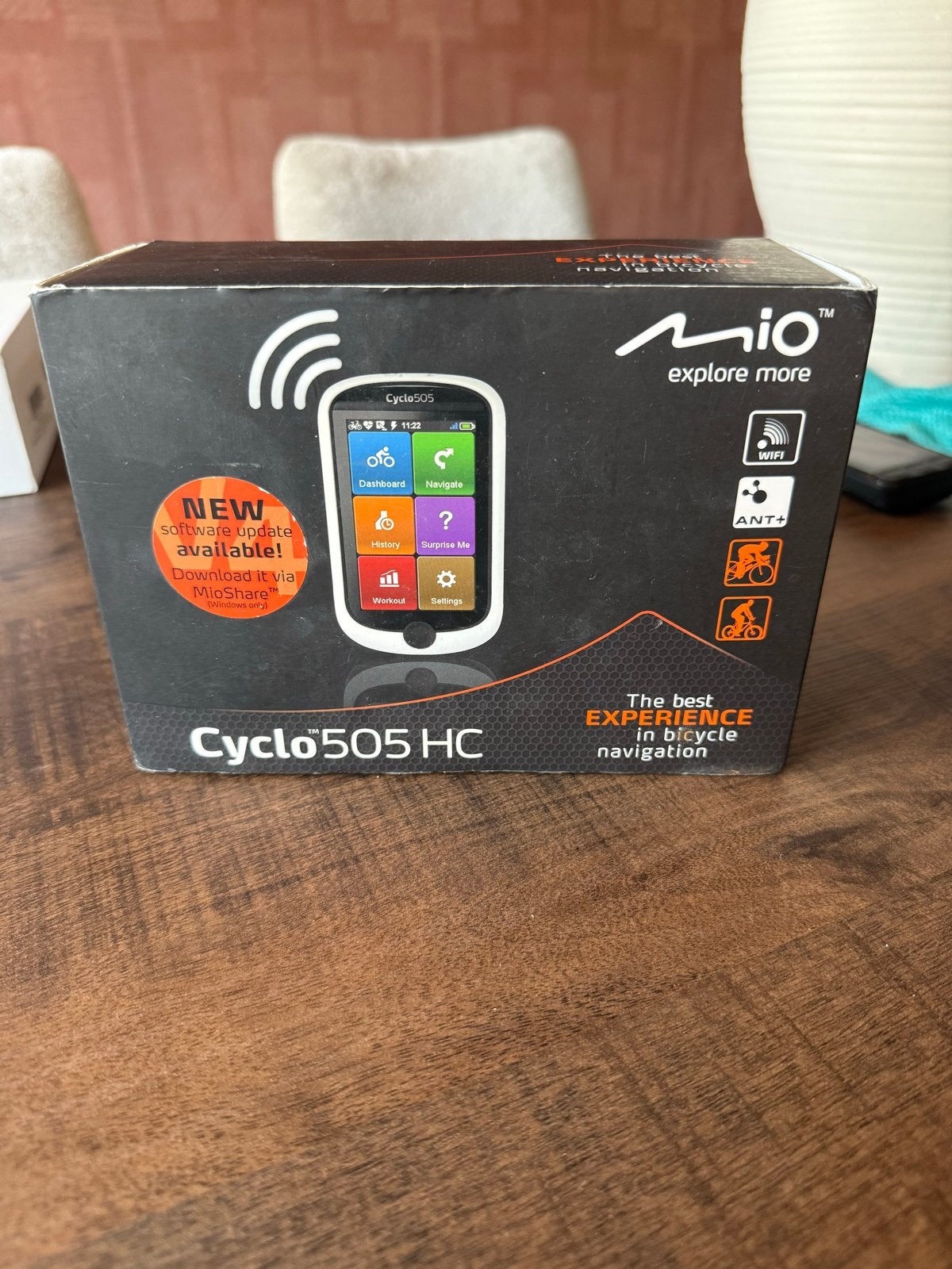 Mio Cyclo 505 HC Fietsnavigatie met Hartslag- en Cadanssenso, Fietsen en Brommers, Ophalen of Verzenden, Cadanssensor, Zo goed als nieuw