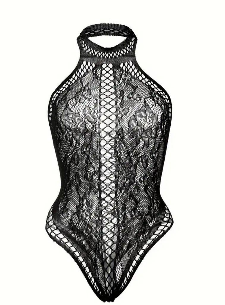 Zwart kanten bodysuit, Ophalen of Verzenden