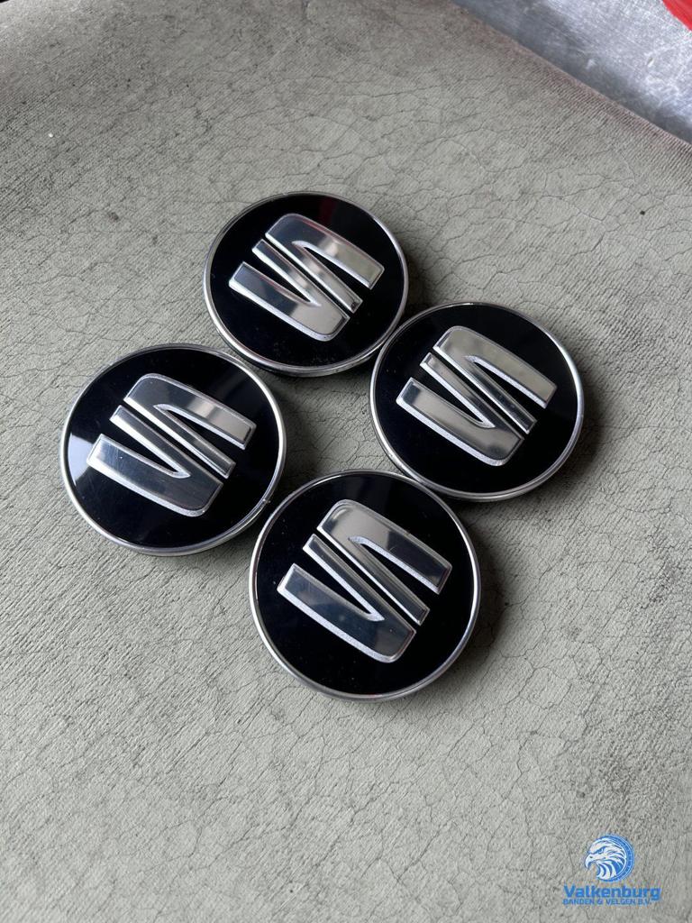 ORIGINELE Seat naafkap naafdop set zwart, Gebruikt, -, Verzenden, -