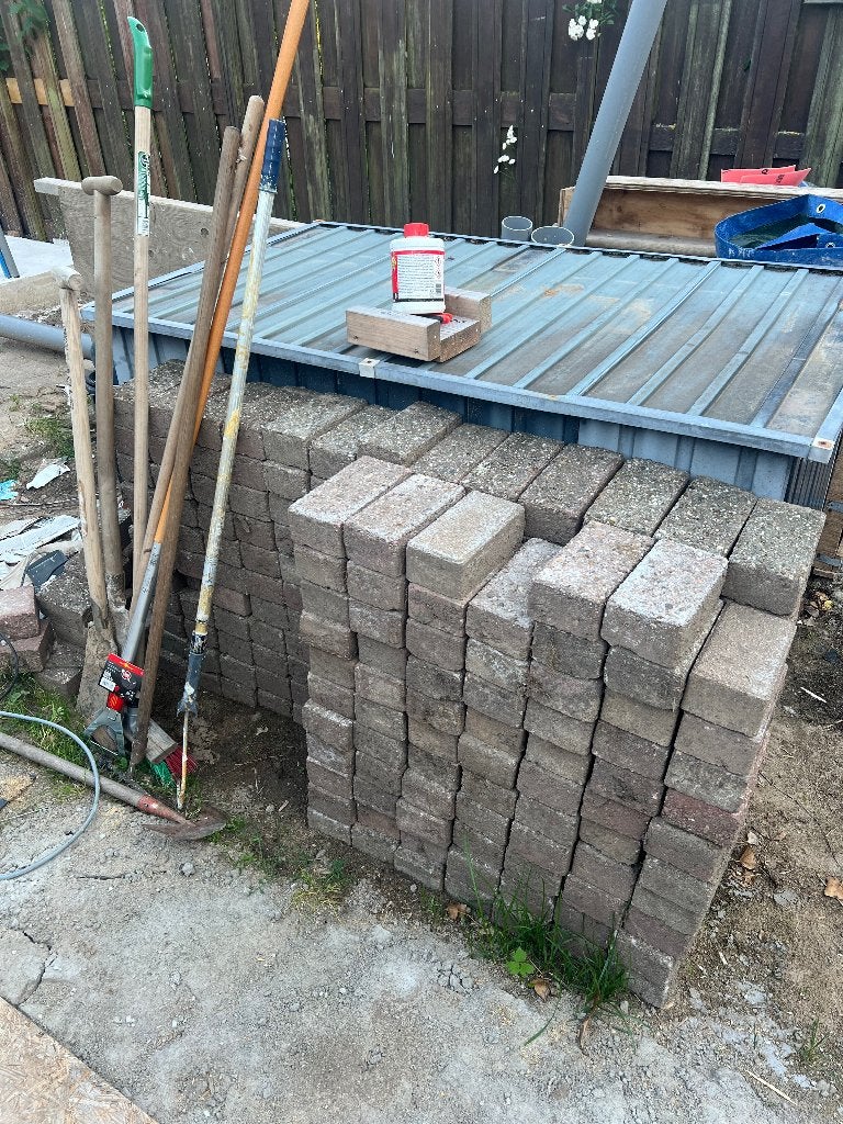 Tegels, Tuin en Terras, Ophalen, Gebruikt, Beton, Terrastegels