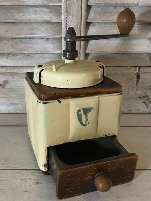 Antieke Franse koffiemolen van Peugeot Frères, Ophalen of Verzenden
