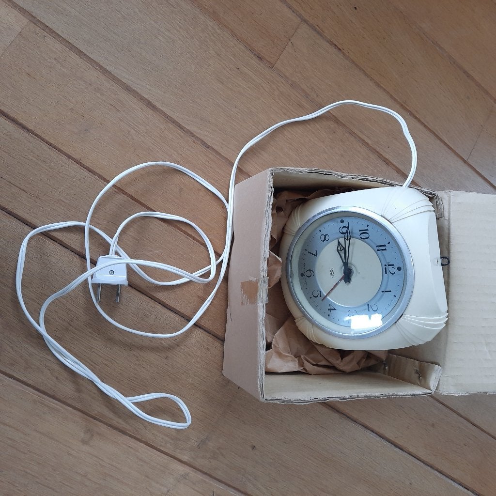 Smith's Electric creme bakkelieten electrische klok, Ophalen of Verzenden