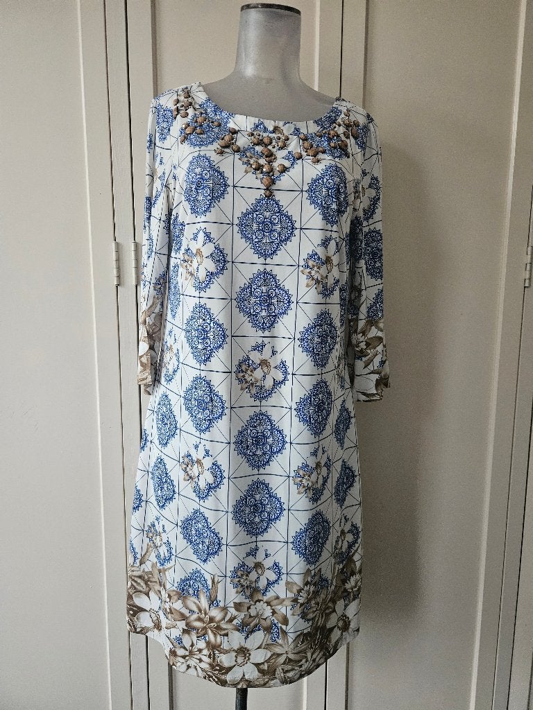 K-Design jurk maat M zgan, Kleding | Dames, Maat 38/40 (M), K-design, Meerkleurig, Ophalen of Verzenden
