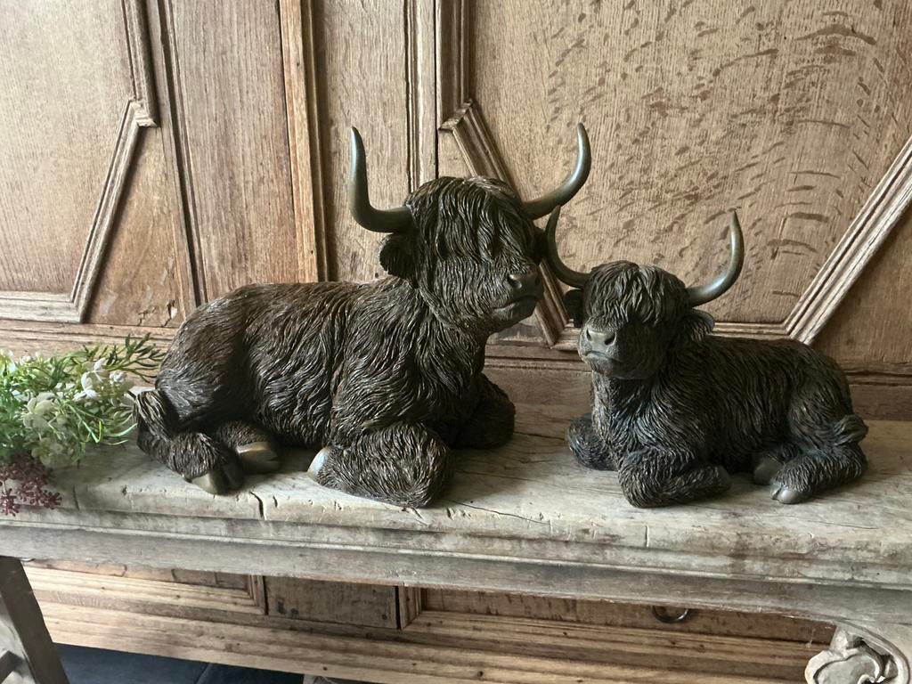 NIEUW set forse liggende Schotse Hooglanders, Ophalen of Verzenden, Nieuw