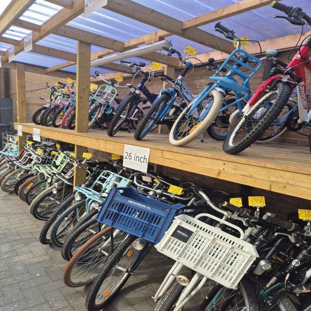 Altijd 50 nette gebruikte kinderfietsen leverbaar + garantie