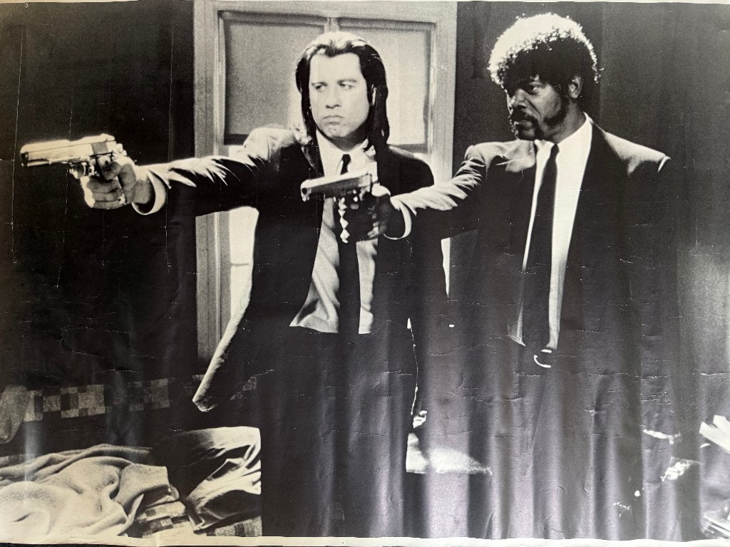 Pulp Fiction jaren 90 Best Film Poster Norwich Norfolk, Ophalen, Deurposter of groter, Film en Tv, Rechthoekig Staand