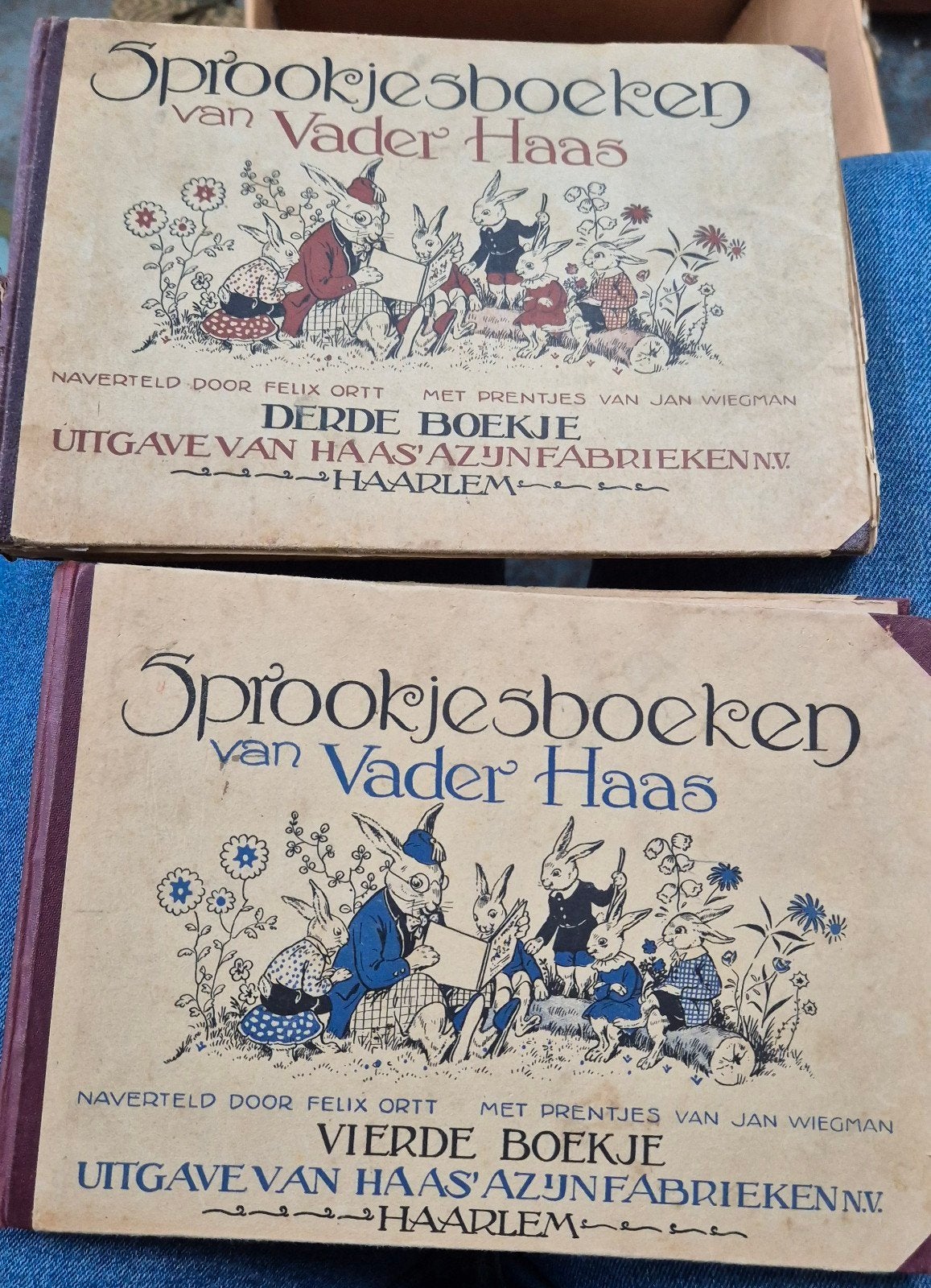 Antieke Sprookjesboeken van Vader Haas (3e & 4e boekje), Ophalen of Verzenden