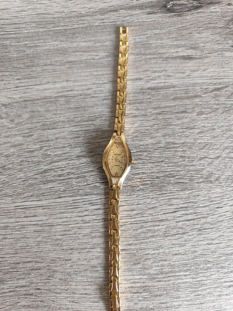 Citizen goudkleurig rvs horloge, Ophalen of Verzenden, Staal, Overige merken