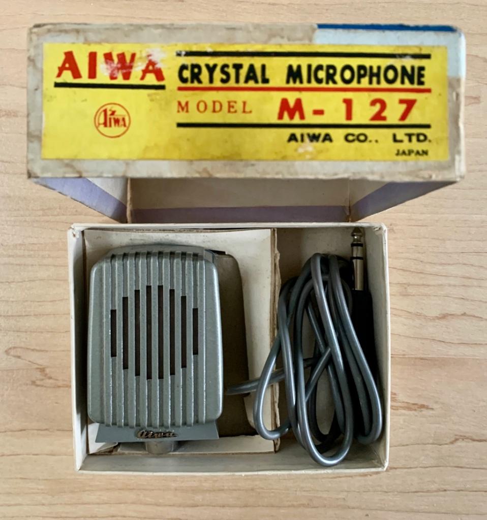 Aiwa M-127 "Retro Look" Vintage microfoon (Japan), Ophalen of Verzenden, Gebruikt, Overige typen