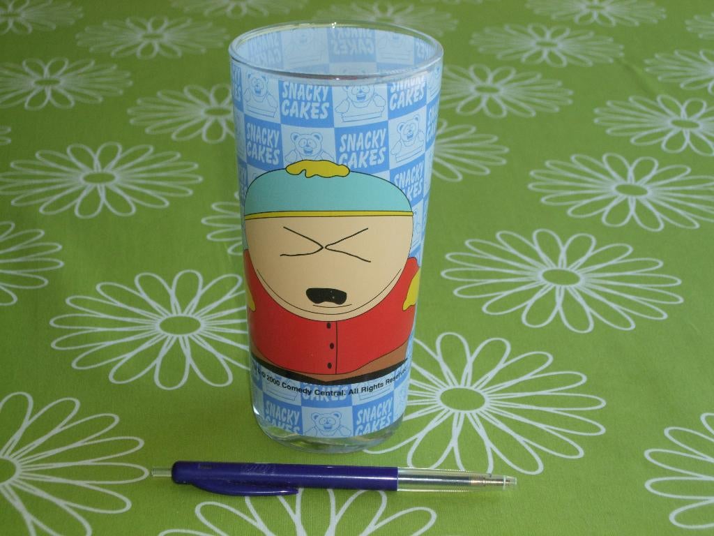 Southpark - Cartman - Screw this, I'm going home! glas, Ophalen of Verzenden, Overige figuren, Zo goed als nieuw, Overige typen