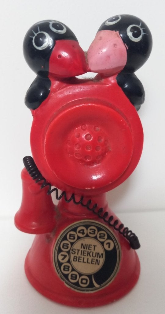 Verzamelen: Retro spaarpot 'niet stiekem bellen' - jaren 80, Ophalen of Verzenden, Zo goed als nieuw, Steen, Aardewerk of Keramiek