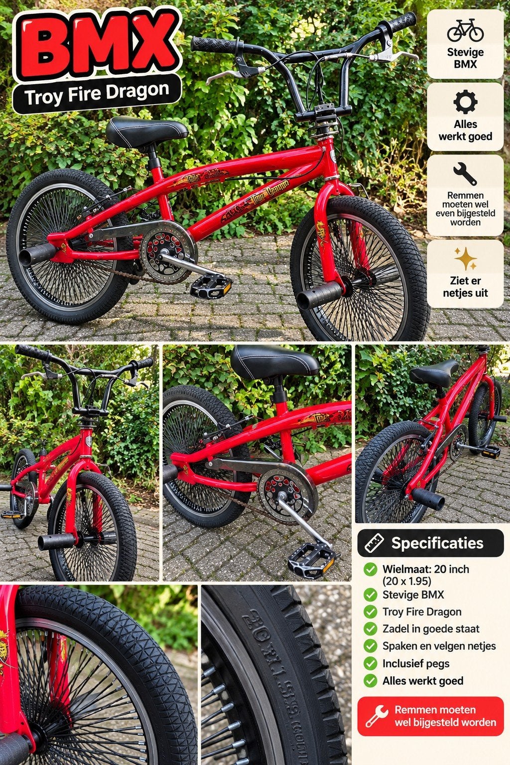 BMX fiets, Ophalen, BMX, Gebruikt, Staal