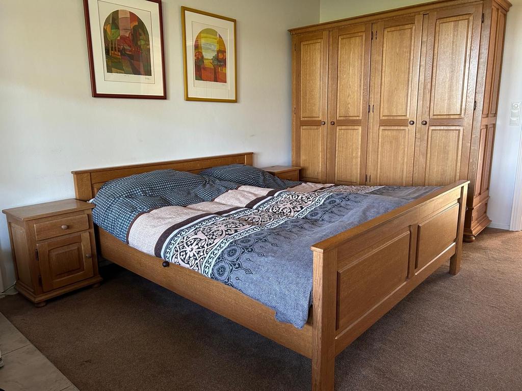 Twee Auping verstelbare spiraalbodems met matrassen 90x210, Huis en Inrichting, Slaapkamer | Bedden, Ophalen, 210 cm, Tweepersoons