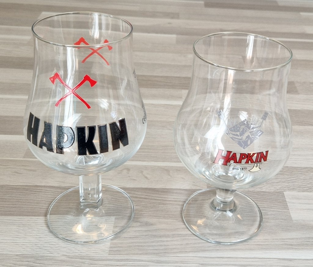 Bierglazen Hapkin, Ophalen of Verzenden, Nieuw, Glas of Glazen, Overige merken